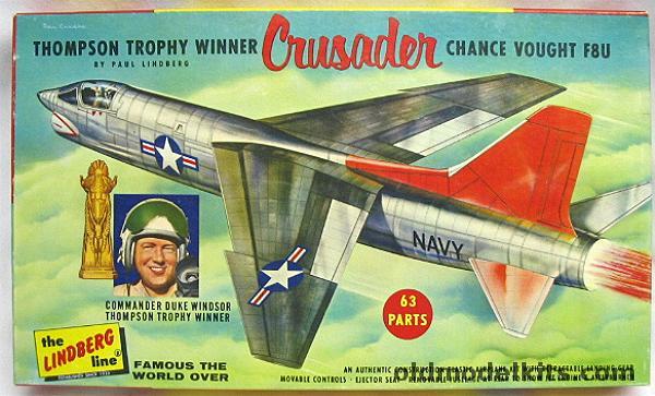 Lindberg 1/48 Chance Vought F8U Crusader Thompson Trophy Winner (Duke Windsor), 548-98 plastic model kit